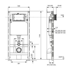 Инсталляция для унитаза TECEspring profil, S300300