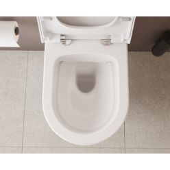 Унитаз подвесной VitrA Sanibelle SmoothFlush с сидением 7551B003-0075+801-003-019