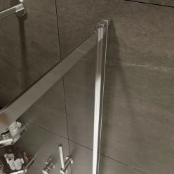 Шторка на ванну стеклянная Benetto Slide Open (раздвижная, слайдер) 1500х900