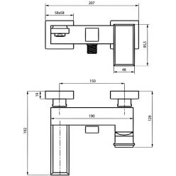 Смеситель для ванны Ahti Vihti VH405001