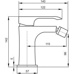 Смеситель для биде Ahti Kerava KA501001