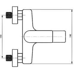 Смеситель для ванны Ahti Sipoo SB405001