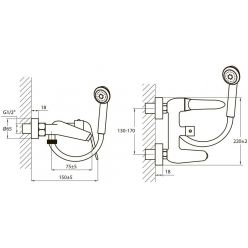 Смеситель для ванны Ahti Karjala KJ405001