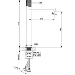 Смеситель для раковины Vincea Desire VBF-1D2MB