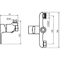 Смеситель для душа Ahti Ivalo IL305000