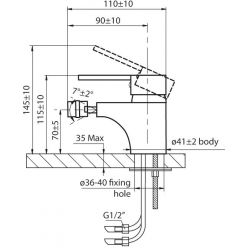 Смеситель для биде Ahti Satakunta SK501001