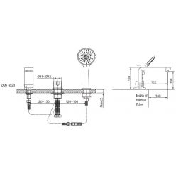 Смеситель для ванны Ahti Tampere TA401101