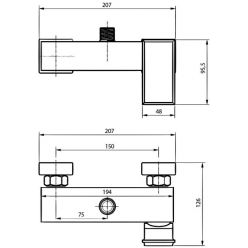 Смеситель для биде Ahti Vihti VH305017 хром