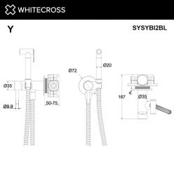 Гигиенический душ со смесителем Whitecross Y chrome SYSYBI2CR, цвет хром