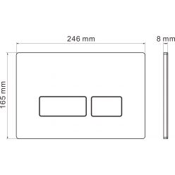 Инсталляция Roxen StounFix Slim 710200 с клавишей смыва Caspia 410280CH