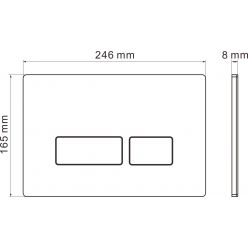 Комплект инсталляции 6 в 1 Roxen StounFix Slim 943570 с унитазом 530120-01 и клавишей смыва Caspia 410280M