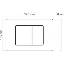 Комплект инсталляции 6 в 1 Roxen StounFix Slim 954681 с унитазом 530120-01 и клавишей смыва Steel 420280G