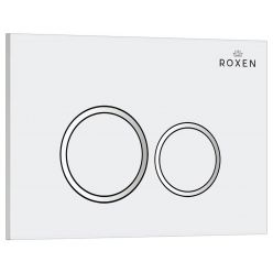 Инсталляция Roxen StounFix Slim 710200 с унитазом 530135-01 клавишей смыва Santi 410260W