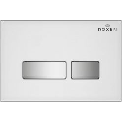 Инсталляция для подвесного унитаза Roxen StounFix Slim 710200 с клавишей смыва Glass 430280W