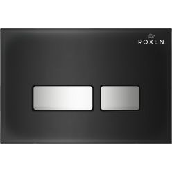 Инсталляция для подвесного унитаза Roxen StounFix Slim 710200 с клавишей смыва Glass 430280B