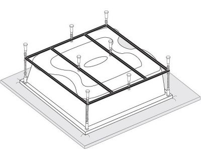 Каркас для ванны Vagnerplast Helios 194x170