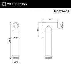 Гигиенический душ Whitecross Y black BIDETTA-BL, цвет черный матовый