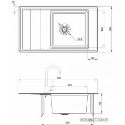 Мойка кухонная Deante Bolero ZHB-0113