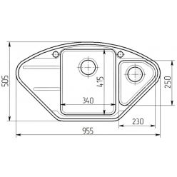 Мойка кухонная GS 14 307 терракот