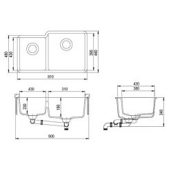 Мойка кухонная AquaSanita Arca SQA 230 111 R W Silica