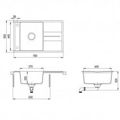 Мойка кухонная AquaSanita Bella SQB 101 111 AW Silica