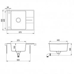 Мойка кухонная AquaSanita Bella SQB 102 111 AW Silica