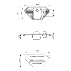 Мойка кухонная GS 10 К 308 черная