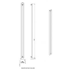 Дизайн-радиатор отопления Stinox Minori Design 10x180