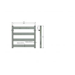 Полотенцесушитель водяной Stinox Sanremo 50x50