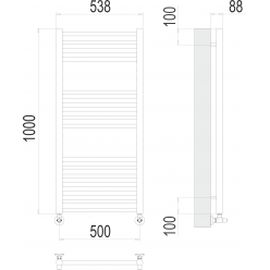 Полотенцесушитель Terminus «Альба» П16 500х1000