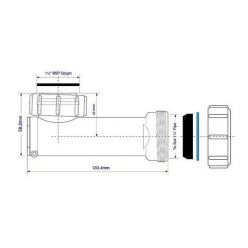 Сифон для умывальника с сухим затвором McAlpine WHB1-32