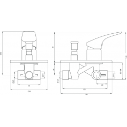 Смеситель для ванны Deante Corio BFC_010M хром