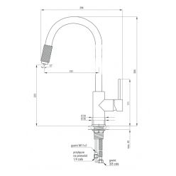 Смеситель для кухни Deante Aster BCA B64M