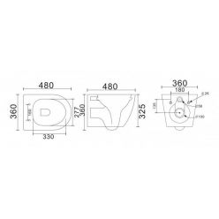 Унитаз подвесной Uptrend Amaro Rimless TR2217