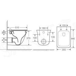 Унитаз подвесной Grossman Classic GR-4463S 36x49 SoftClose