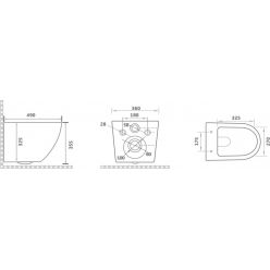 Унитаз подвесной Aquaceramika Pura AC010E