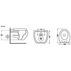 Унитаз подвесной Grossman GR-4442 58x40