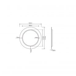 Зеркало Roxen Adema 60x60 с LED подсветкой