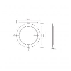 Зеркало Roxen Adema 70x70 с LED подсветкой