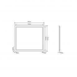 Зеркало Roxen Bella 80x70 с LED подсветкой