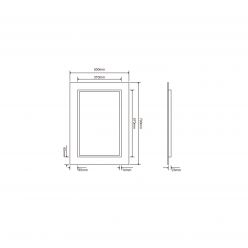 Зеркало Roxen Bliss 50x70 с LED подсветкой