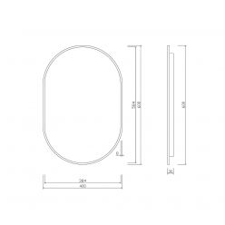 Зеркало Roxen Grown 40x60 с подсветкой