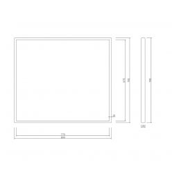 Зеркало Roxen Sigma 510210-80B 80x70 с подсветкой