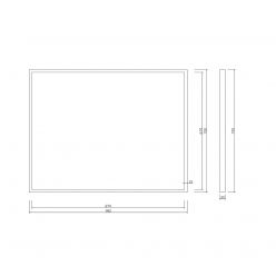 Зеркало Roxen Sigma 510210-90B 90x70 с подсветкой