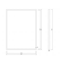 Зеркало Roxen Sigma 510210-60B 60x70 с подсветкой