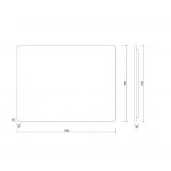 Зеркало Roxen Simon 510205-90AFGM 90x70 с подсветкой и подогревом