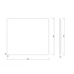 Зеркало Roxen Simon 510205-80GM 80x70 с подсветкой