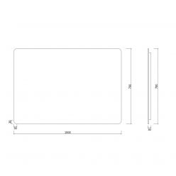 Зеркало Roxen Simon Long 510205-100GM 100x70 с подсветкой